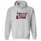Born To Be Rock Star With Guitar Unisex Classic Kids and Adults Pullover Hoodie								 									 									